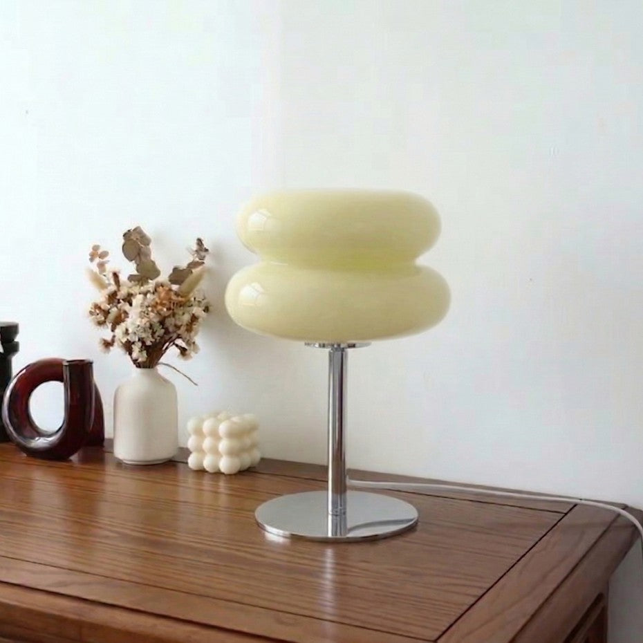 Macaron Glass Table Lamp - Soft 3-Tone Dimmable Glass Light