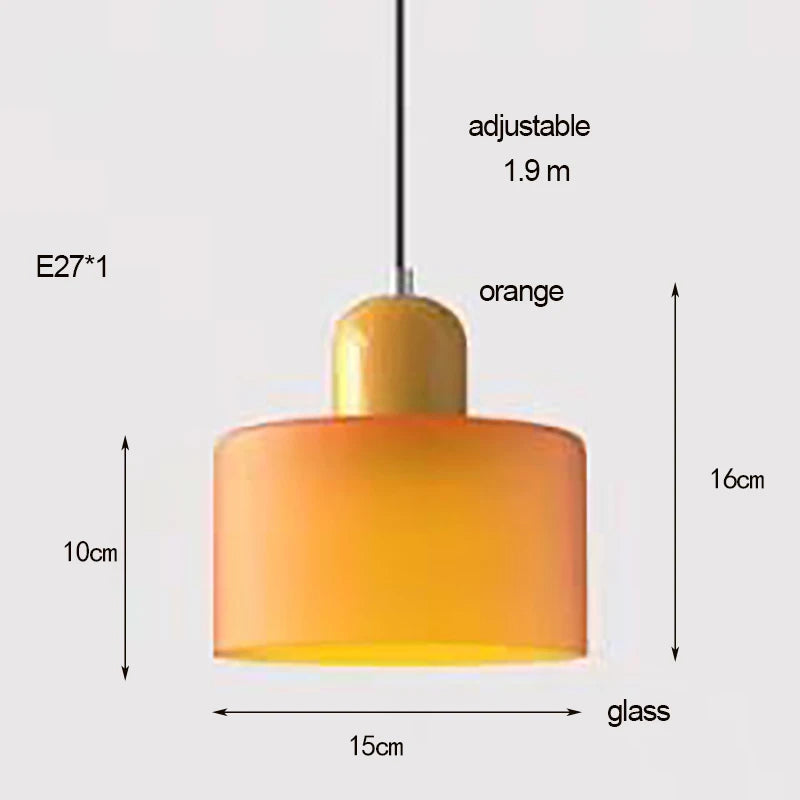 Nordic Modern Glass Bedroom Bedside Long Line Small Chandelier Restaurant Bar Chandelier Simple Lighting Atmosphere Lamp E27