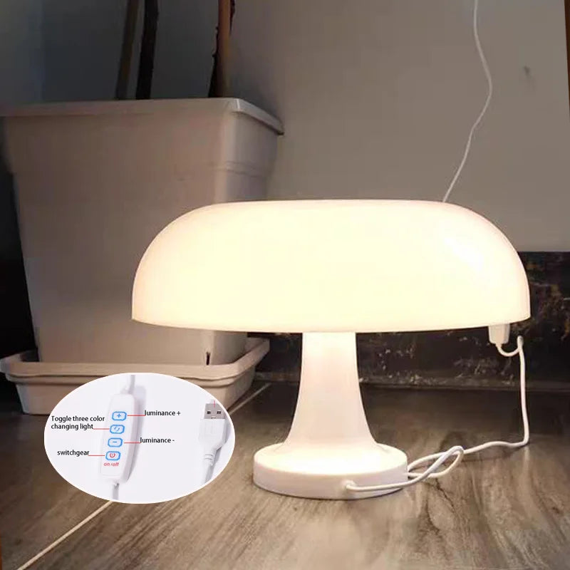 Retro Orange Table Lamp – Adjustable Ambient Light