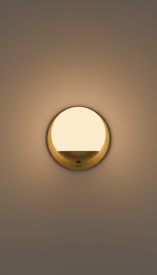 Sunbeam Yellow Globe Sconce