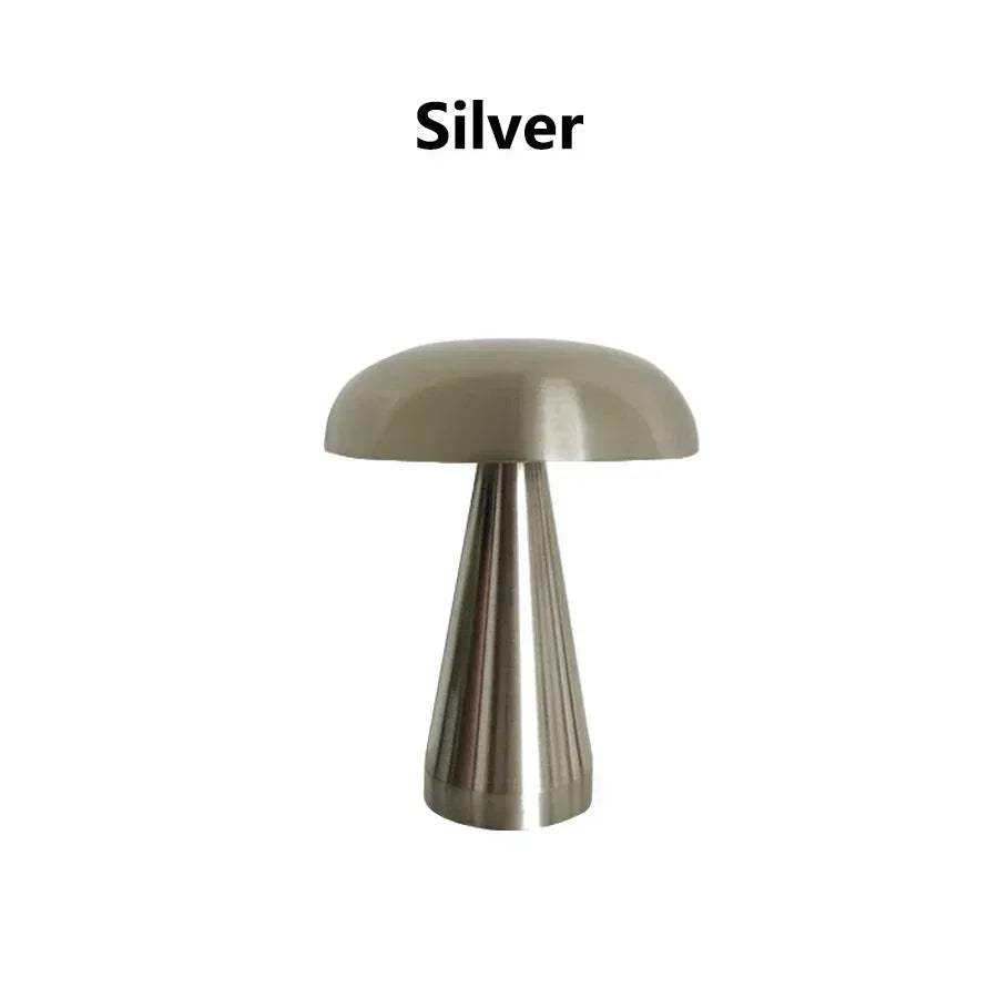 Retro Mushroom Glow Lamp – Touch & Rechargeable