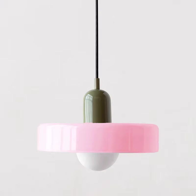 Nordic Retro Glass Pendant Lamps Indoor E27 LED Chandelier Living Room Dining Room Bedroom Kitchen Decorative Lights Fixture