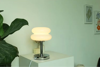 Macaron Glass Table Lamp Trichromatic Dimming Living Room Atmosphere Lamps Night Light Bedroom Bedside Decor