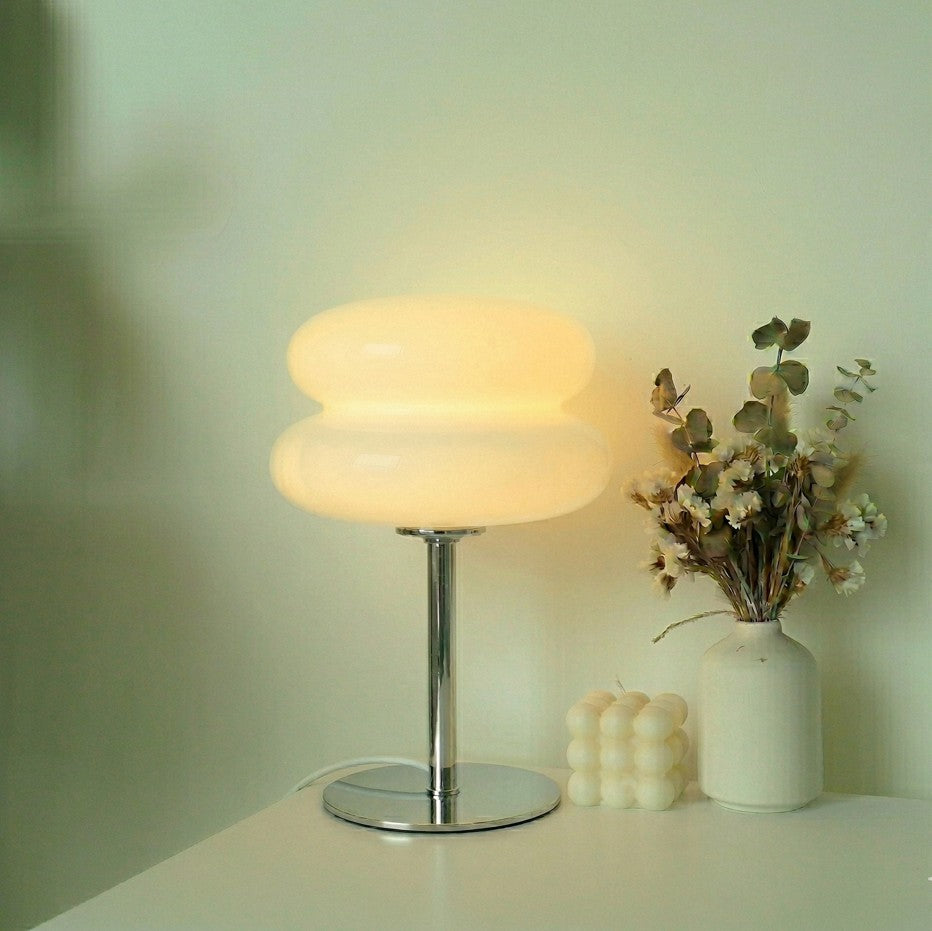 Macaron Glass Table Lamp - Soft 3-Tone Dimmable Glass Light