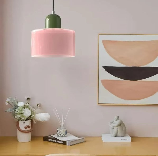 Nordic Modern Glass Bedroom Bedside Long Line Small Chandelier Restaurant Bar Chandelier Simple Lighting Atmosphere Lamp E27