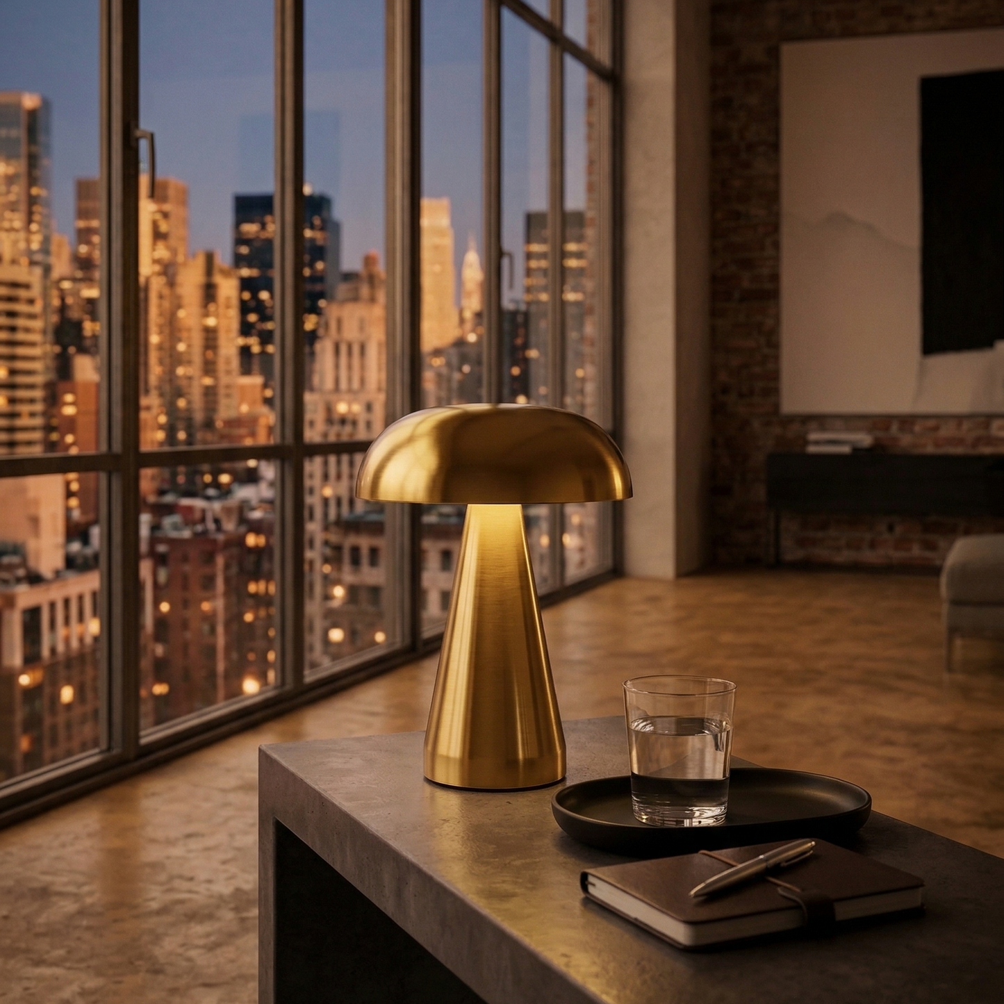 Retro Mushroom Glow Lamp – Touch & Rechargeable