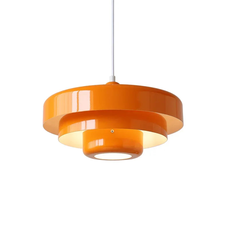 Medieval Retro LED Pendant Light Restaurant Nordic Home Decoration Ceiling Orange Pendant Light Coffee Shop Bar Hotel Lighting