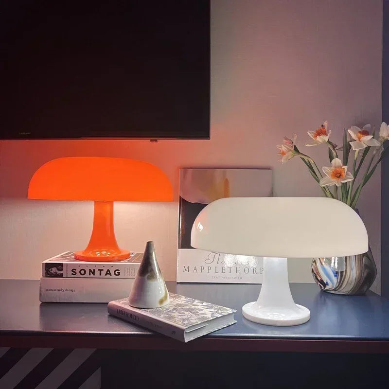 Mushroom Table Lamp, Hotel Bedroom Lighting Desk Lamp Bedside Lamps Decoration Lighting Lamp, Home Modern Minimalist Desk Light