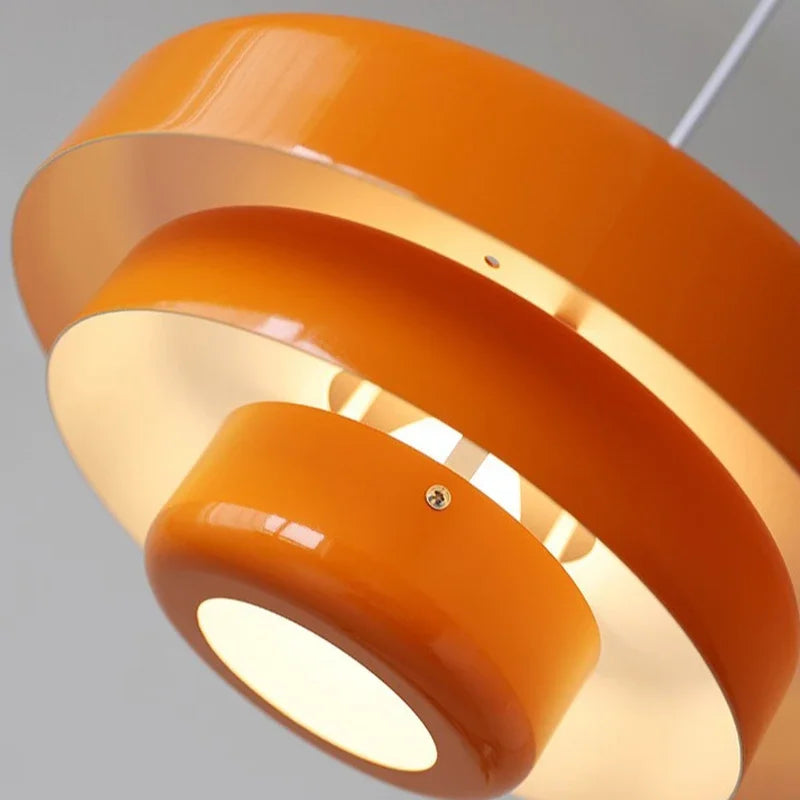 Medieval Retro LED Pendant Light Restaurant Nordic Home Decoration Ceiling Orange Pendant Light Coffee Shop Bar Hotel Lighting