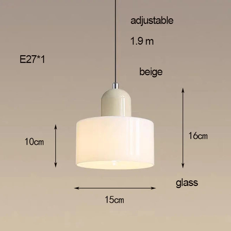 Nordic Modern Glass Bedroom Bedside Long Line Small Chandelier Restaurant Bar Chandelier Simple Lighting Atmosphere Lamp E27