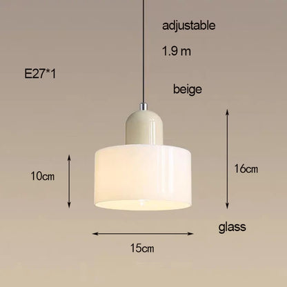 Nordic Modern Glass Bedroom Bedside Long Line Small Chandelier Restaurant Bar Chandelier Simple Lighting Atmosphere Lamp E27
