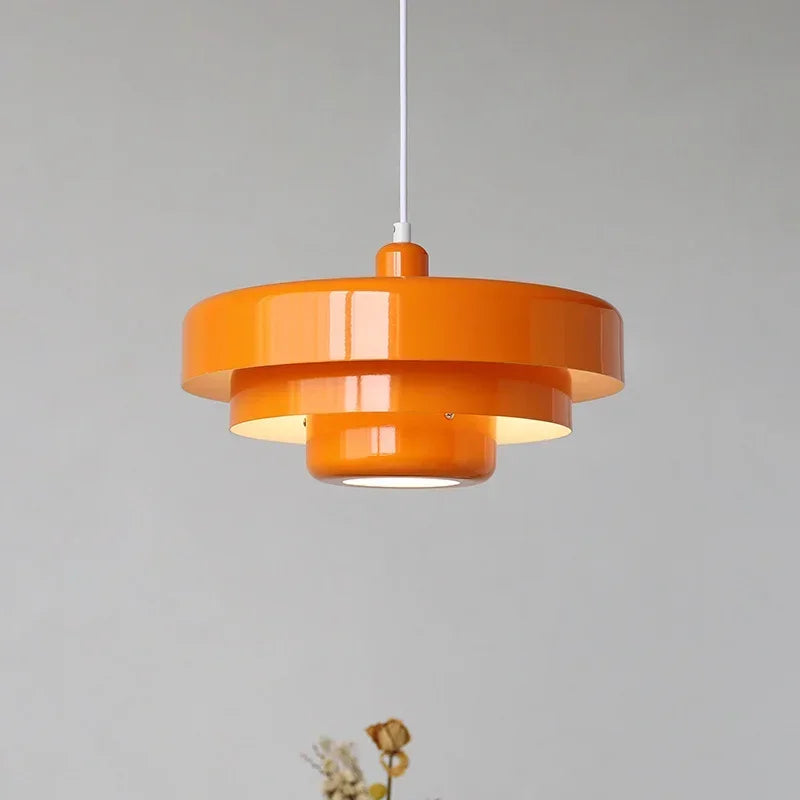 Medieval Retro LED Pendant Light Restaurant Nordic Home Decoration Ceiling Orange Pendant Light Coffee Shop Bar Hotel Lighting