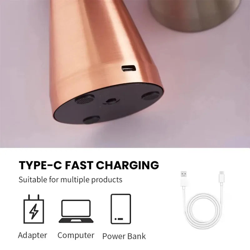 Mushroom Table Lamp Portable Touch Rechargeable LED Bedside Light Touch Control Reading Lamp for Bedroom Nightstands Metal