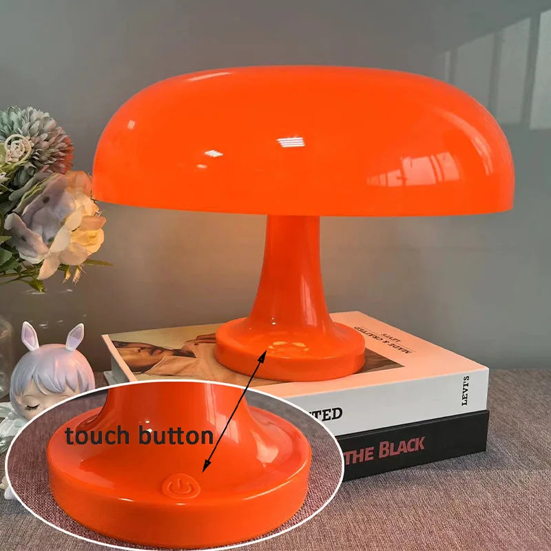 Retro Orange Table Lamp – Adjustable Ambient Light