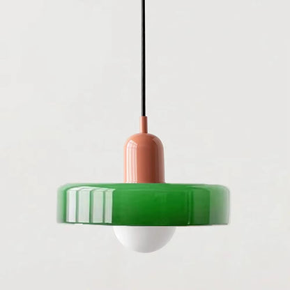 Nordic Retro Glass Pendant Lamps Indoor E27 LED Chandelier Living Room Dining Room Bedroom Kitchen Decorative Lights Fixture