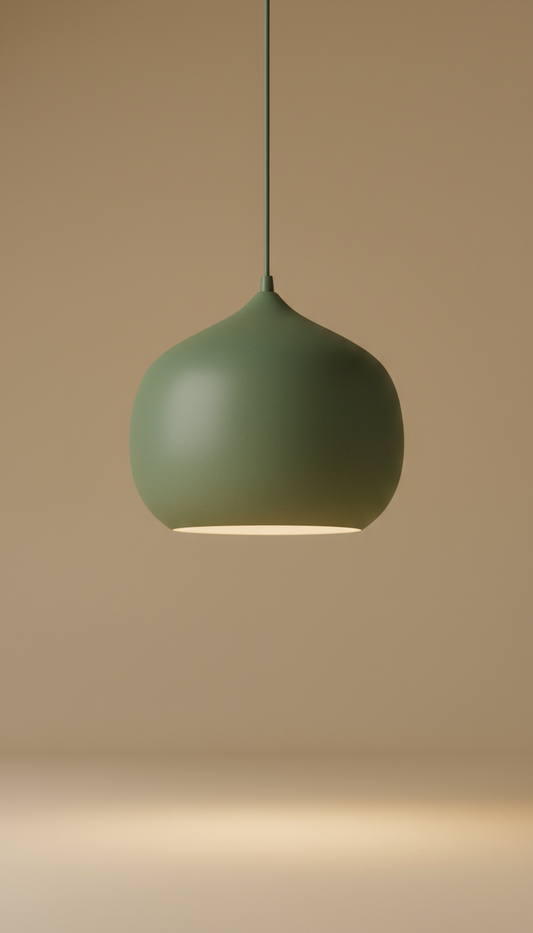 Moss Green Ceramic Pendant